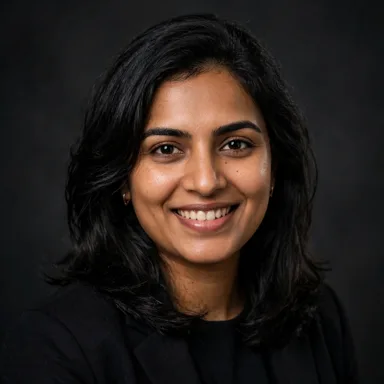 Portrait photo of Aisha Rahman, entertainment app reviewer