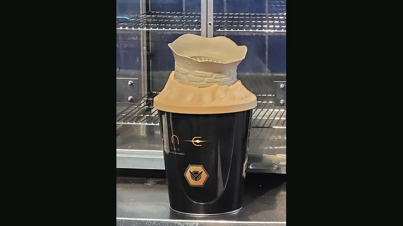 Popcorn bucket at a movie theater
